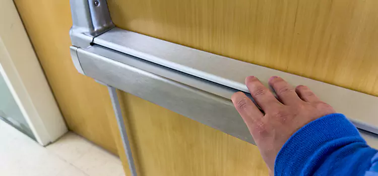 Installing a Push Bar on a Door Marshall